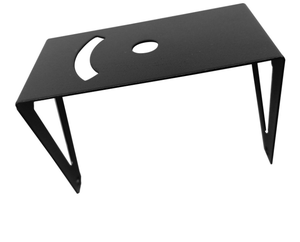 رف تخزين معدني أسود على شكل قطة يُثبت على الحائط - Product Image 2