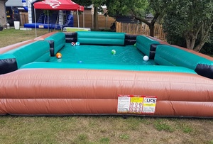 Gian PVC Inflatable Snooker bảng hồ bơi ngoài trời con người Inflatable bàn bi-a cho vui vẻ cho thuê trò chơi - Product Image 5