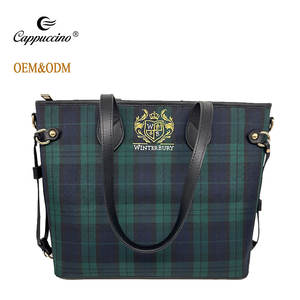 ओम बैग फैक्टरी फैशन महिला हैंडबैग थोक कस्टम लोगो उच्च गुणवत्ता वाले टैटन कैनवास सांचल बैग कपास फूल के साथ - Product Image 2