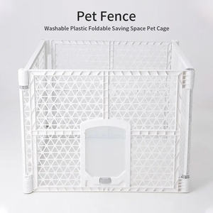 Multifunctionele <span class=keywords><strong>Plastic</strong></span> Opvouwbare Hondenkooien Premium Petpoorten En Pennenmeubels Voor Uw Harige Vrienden - Product Image 5