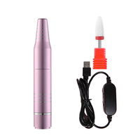 Stylo perceuse à ongles électrique portable 20W, mini, 20000 tr/min, en acier inoxydable, silencieux, alimenté par USB, outil de retrait de vernis à ongles, certifié CE ROHS