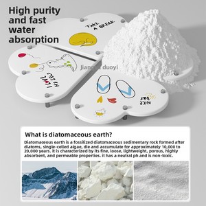 उच्च गुणवत्ता के पर्यावरण के अनुकूल कोस्टर पानी अवशोषण त्वरित सुखाने काउंटरटॉप आयोजक खड़े डायटोमेसियस पृथ्वी पत्थर सिंक - Product Image 4