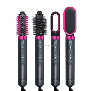 Sản Phẩm Mới Hot Air Brush 5 Trong 1 Bàn Chải Duỗi Tóc Bàn Chải Máy Sấy Tóc Di Động 3 Tốc Độ Gió Máy Sấy Tóc