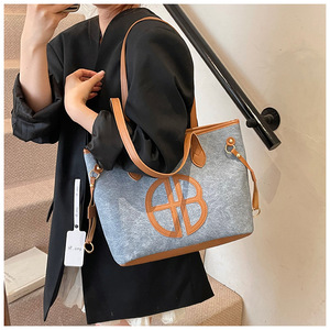 Túi tote vải bố phong cách retro <span class=keywords><strong>2025</strong></span> dành cho nữ, có khóa kéo, túi xách nữ, thích hợp cho mùa hè, mùa đông và mùa xuân - Product Image 5