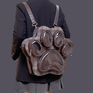 Tas ransel kapasitas besar, tas ransel kapasitas besar lucu boneka Catton, tas boneka kucing dan anjing transparan banyak lapis, desain asli kustom - Product Image 5