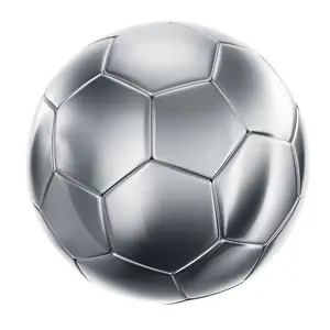Futbol topu profesyonel maç kalite boyutu 4 boyutu 5 termal bağlı dokulu TPU metalik gümüş Futbol topu