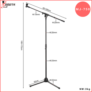 Giá đỡ micro hiện đại Lebeth MJ-750 hoàn toàn bằng kim loại, có thể điều chỉnh, chuyên nghiệp, chịu lực cao - Product Image 2