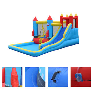 <span class=keywords><strong>Castillo</strong></span> Inflable de Tela Oxford con Tobogán de Agua, Casa de Brinco, Trampolín - Product Image 4