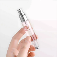 Flacon d'huile essentielle à double tête roll-on 2-en-1 de 10 ml, flacon de déodorant en verre, flacon de parfum