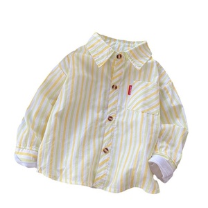 Cardigan in cotone a maniche lunghe e giacca sottile da <span class=keywords><strong>bambino</strong></span>, primavera autunno 2026, nuove righe, scollo a V, tie-dye - Product Image 5