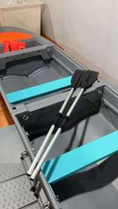 Bateau de pêche pliable portable de petite taille en PE, nouveau matériau 2025, monté sur véhicule, avec moteur hors-bord, à vendre - Product Image 2