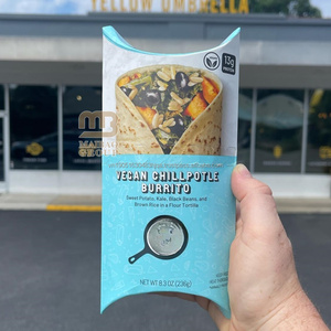 Diseño personalizado Maxican Fast Food Packaging Restaurant Takeaway Pack To Go Takeout Tacos Tortilla Burritos Caja de papel Contenedor - Product Image 1