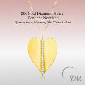 Collier pendentif feuille et diamant en or jaune 18 carats, certifié NGTC, 4,49 g, unisexe, Saint-Valentin - Product Image 3