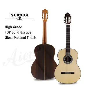 Guitarra clássica artesanal de nylon, instrumentos musicais de estilo clássico com corda, cor sólida, novo, 2020