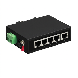 Switch industriel 5 ports 100 Mbps, switch réseau de surveillance de sécurité pour petit bureau, 10 ports 100 Mbps - Product Image 1