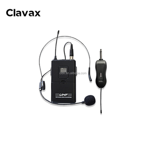 Clavax-Micrófono de solapa inalámbrico UHF, auricular universal para enseñanza, micrófono de pecho, paquete de cintura dinámico - Product Image 1