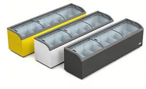 Congélateur coffre modulaire commercial à vitrine en verre, horizontal, avec conception à emboîtement pour supermarché - Product Image 3