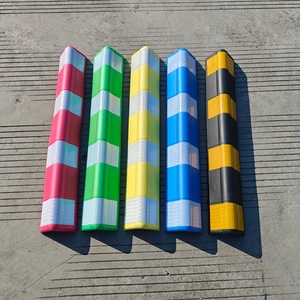 Protection d'angle autocollante en EVA anti-rayures avec bande de signalisation pour parking souterrain, <span class=keywords><strong>garage</strong></span>, entrepôt, quai de chargement – Installation facile - Product Image 5