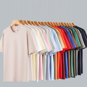 ผู้ผลิตจำหน่ายเสื้อยืดคอกลมทรงปกติสำหรับผู้ชาย ผ้าฝ้าย 100% 220gsm  แบบรีดร้อนสำหรับสไตล์วินเทจ - Product Image 1