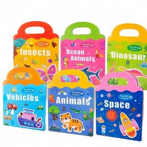 Interesante Regalo Infantil, Insectos, Animales del Océano, Dinosaurios, Vehículos, Espacio, Pegatinas 3D, Rompecabezas Magnético para Niños - Product Image 1