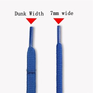 Lacets plats en polyester Goodlace de 9 mm de large, solides, semi-circulaires pour Dunk, 55 pouces - Product Image 2