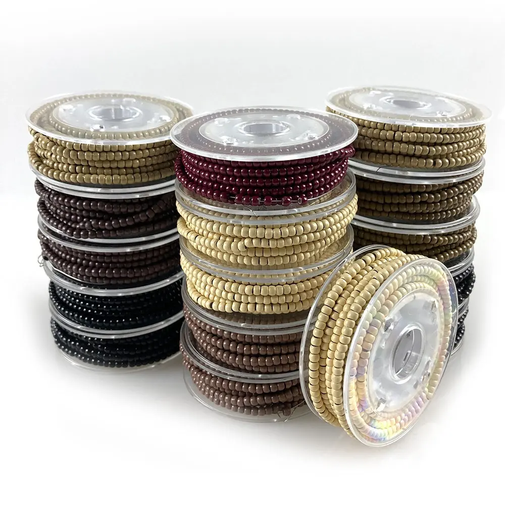 1000pcs anneaux nano en cuivre pré-chargés 3mm perles doublées de silicone outils d'extension de cheveux