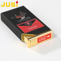 Briquet à Jet Gonflable JUSI en Caoutchouc Enduit UV, Flamme Bleue, Coupe-Vent, Nouveau Modèle Tendance