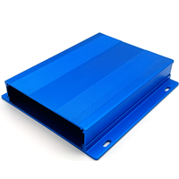 Boîtier électronique en alliage d'aluminium coloré OEM avec fente pour carte PCB intégrée, boîtier en aluminium pour contrôleur d'acquisition de données, boîtier d'équipement