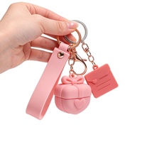 Porte-clés en PVC personnalisés OEM, design de dessin animé, 2D 3D, breloques en caoutchouc souple, accessoires promotionnels en gros