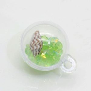 2Mm Đầu Lỗ Rỗng Vòng Hình Cầu Bóng Trong Suốt Shell Nhưng Đầy Màu Sắc Biển Shell Và Nhựa Hạt Trong Key Chain Decor - Product Image 3