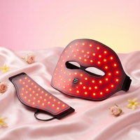 Masque de luminothérapie LED 4D Meetu avec matériau en silicone, prise USB, photothérapie infrarouge