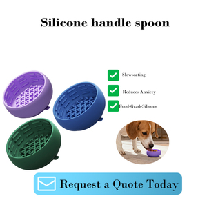 Ciotola in Silicone per Animali Domestici, Antiscivolo e Antiurto, Ciotola per Alimentazione Lenta per Cani e Gatti - Product Image 1