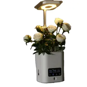 室内药草园带灯加湿器音乐模型日历时钟智能花卉智能花盆