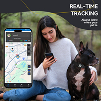 GPS-Haustier-Tracker für Hunde Echtzeit-Verfolgung CAT-1 CAT-M Netzwerk Multi-Satelliten-Positionierung Elektronischer Zaun Aktivitätsmonitor