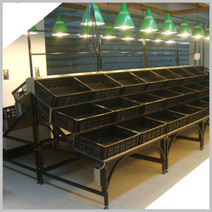 Fruit And Vegetables Customized <span class=keywords><strong>Grocery</strong></span> Shelves For Sale, <span class=keywords><strong>Grocery</strong></span> Store Retail Display Wooden Shelf Shelving Unit - Product Image 2