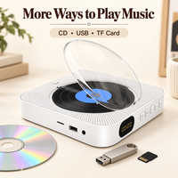 Sistem Stereo Rumah dengan Pemutar CD dan Speaker Ganda 3W Audio Nirkabel Radio FM USB SD AUX dan Remote