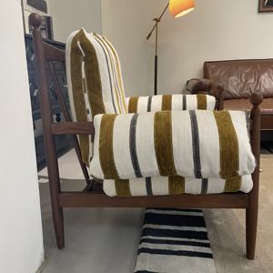 Ghế sofa đơn kiểu Mỹ cổ điển, sang trọng, thiết kế Pháp giữa thế kỷ, dành cho phòng khách gia đình, phong cách hiện đại, thư giãn. - Product Image 5