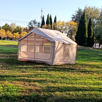 Tente gonflable de luxe 4 saisons, imperméable, pour 3-4 personnes, camping en plein air, glamping, abri gonflable