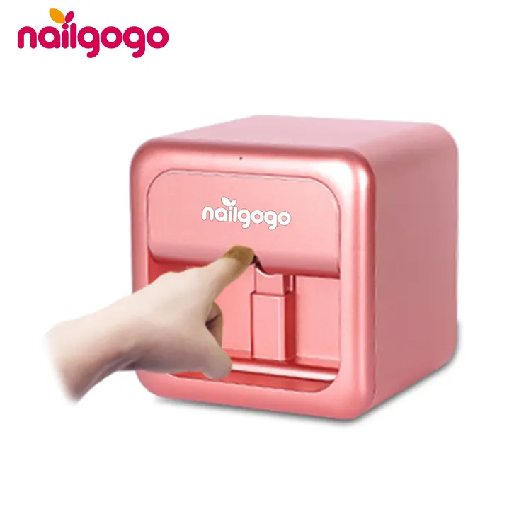 Nailgogo nagel salon mini elektrische wifi malerei auto mobile elektrische 3d o2 digitale nagel drucker