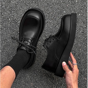Chaussures en cuir tendance pour hommes, de haute qualité, chaussures classiques pour hommes, design à semelle épaisse, grandes tailles, chaussures derby les plus vendues - Product Image 4