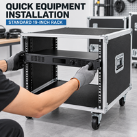 Rack portable en aluminium 4U à 26U pour équipement audio, armoire d'amplificateur blanche pour DJ, scène, karaoké à domicile et systèmes sonores KTV