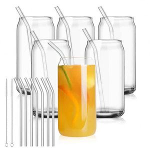 Mason <b>Cup</b> Thermos Travel Mug Glass <b>Straw</b> Lid Set High Temperature Resistant Leakproof Dishwasher Safe - Product Image 6