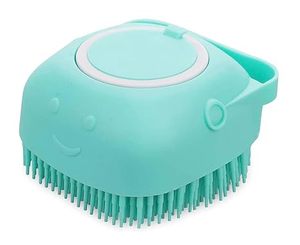 Soft Silicone <b>Pet</b> Bath Massage <b>Brush</b> Grooming Scrubber Hair Remover Cleaning <b>Brush</b> for Dogs and Cats - Product Image 1