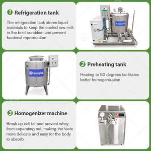 Máquina Automática para Producción de Yogur y Leche UHT para Pequeñas Plantas Lácteas en China - Product Image 4