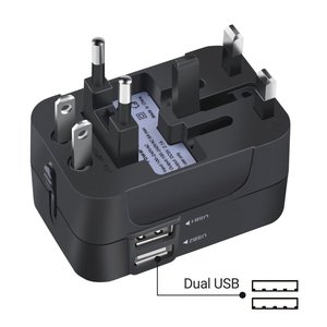 Universal Travel <b>USB</b> <b>Adapter</b> Plug Socket Converter <b>Multi</b> Region Charging Converter for Europe UK US AU - Product Image 4