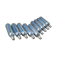Portable 16g 20g 24g 25g 33g Threaded Steel CO2 Cartridges Capsules Quick Air Refill Bicycle Tire Inflators CO2 Argon Capsules