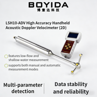 LSH10-ADV Velocimeter Doppler Akustik Genggam Akurasi Tinggi (2D) untuk Instrumen Meteorologi dan Hidrologi (Ekspor Excel)