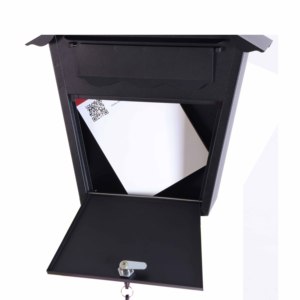 Buzón de Correos con Cerradura <span class=keywords><strong>para</strong></span> Montar en la Pared, Buzón de Seguridad Triangular Horizontal, Buzón de Correos Vertical Impermeable <span class=keywords><strong>para</strong></span> Exteriores con Llave - Product Image 3