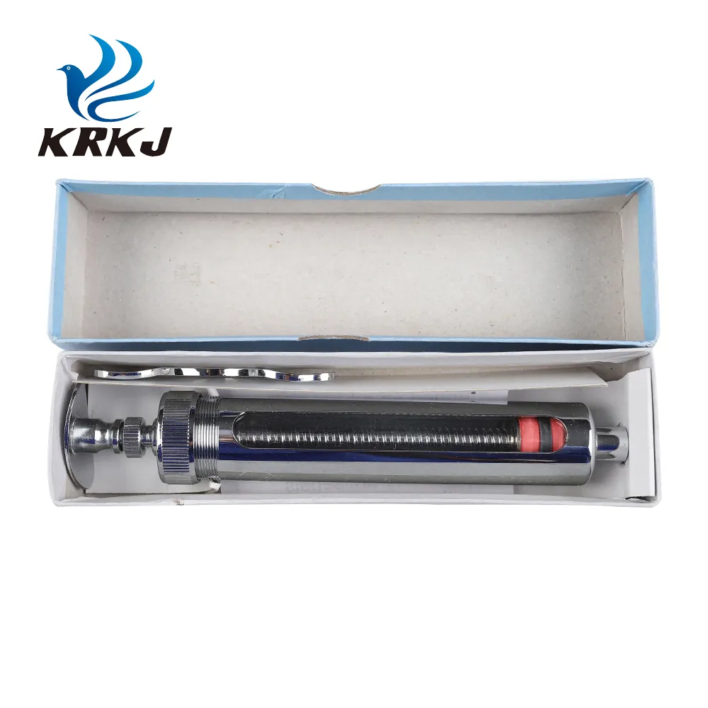 KD204 China manufacturers livestock vaccine needle metal syringe with luer lock