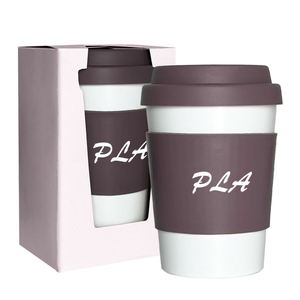 Vasos de Biomasa Sostenibles de 420 ml, Reutilizables, con Tapa de Silicona, Aptos para Lavavajillas, Taza para Café para Llevar - Product Image 3